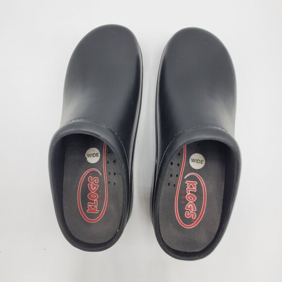 KLOGS Dusty Unisex Black Work Clog, Size 7W - Picture 2 of 9